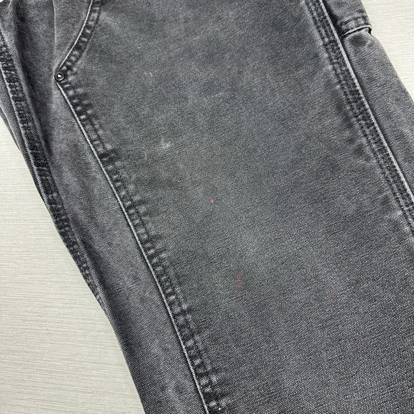 Vtg Y2K Carhartt Double Knee Carpenter Pants Womens 8 Relaxed Fit Black 32x29.5 - Picture 3 of 16